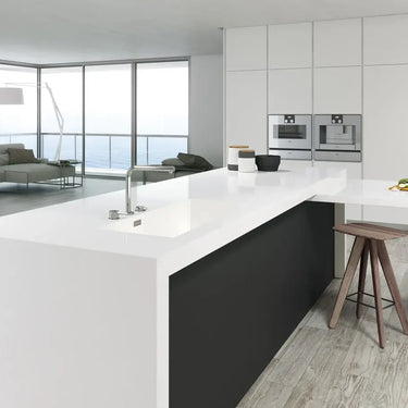 Classic White 10mm Porcelain Worktop - CreoGlass®
