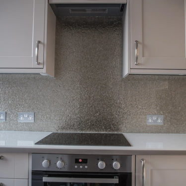 Deep Silver - Mica Splashback - Bespoke - CreoGlass®