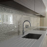 Deep Silver - Mica Splashback - Bespoke - CreoGlass®