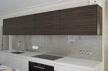 Deep Silver - Mica Splashback - Bespoke - CreoGlass®