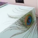 Peacock Printed 10mm Glass Worktop - CreoGlass®