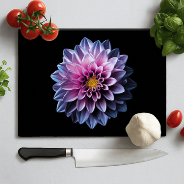 Purple Dahlia Chopping Board and Placemat