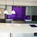 Pure White 10mm Glossy Glass Worktop - CreoGlass®