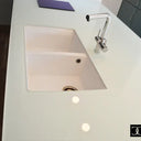 Pure White 10mm Glossy Glass Worktop - CreoGlass®