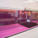 100% Luxury Orchid Mist 10mm Glass Worktop - CreoGlass®