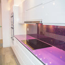 100% Luxury Orchid Mist 10mm Glass Worktop - CreoGlass®