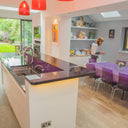 100% Luxury Orchid Mist 10mm Glass Worktop - CreoGlass®