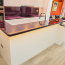 100% Luxury Orchid Mist 10mm Glass Worktop - CreoGlass®