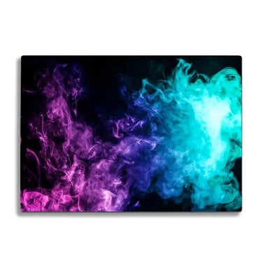 Purple and Blue Smoke Glass Chopping Board and Placemat - CreoGlass®