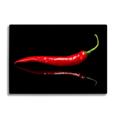 Red Chilli Glass Chopping Board and Placemat - CreoGlass®