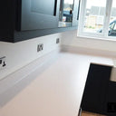 White Plain Colour 10mm Silestone Quartz Worktop - CreoGlass®