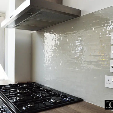 Grey Slate – Kiln Splashback – Bespoke - CreoGlass®