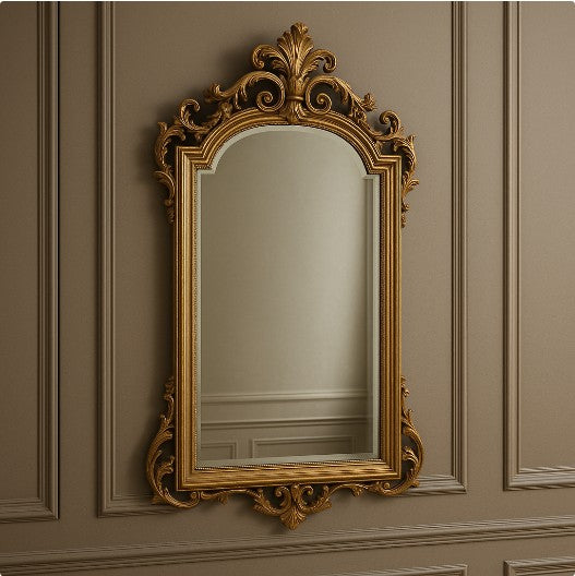Custom wall-mounted mirror installation London townhouse