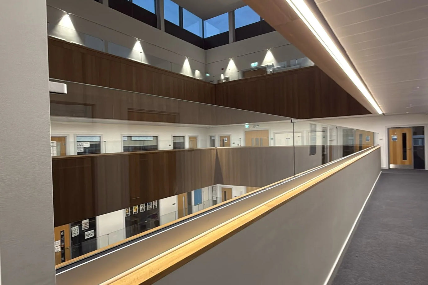Glass parapet extensions installed at Shoreditch Park Academy