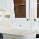White Grey Marble 10mm Silestone Quartz Worktop - CreoGlass®
