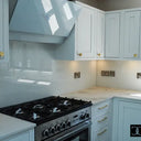 White Grey Marble 10mm Silestone Quartz Worktop - CreoGlass®