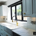 White Grey Marble 10mm Silestone Quartz Worktop - CreoGlass®