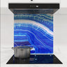 Aqua Blue - Onyx Fantastico Splashback - DIY - CreoGlass®
