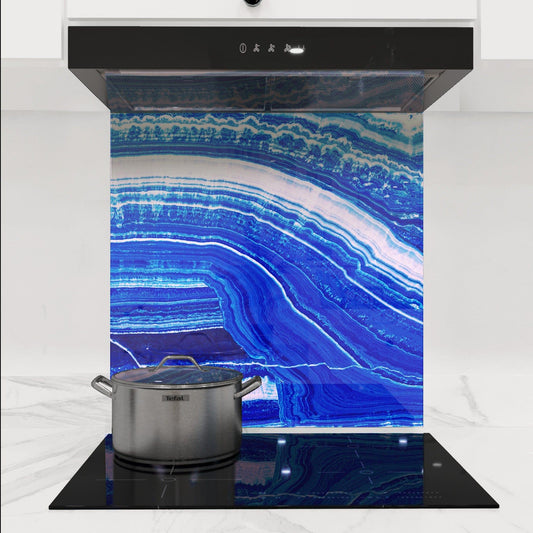 Aqua Blue - Onyx Fantastico Splashback - DIY - CreoGlass®