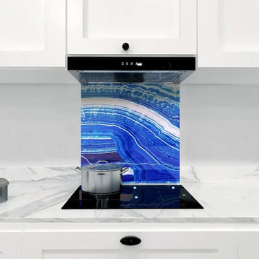 Aqua Blue - Onyx Fantastico Splashback - DIY - CreoGlass®