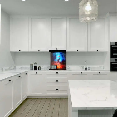 Astronaunt Printed Glass Splashback - DIY - CreoGlass®