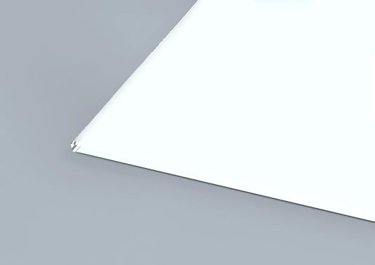 All White Matt Finish Sample - CreoGlass®