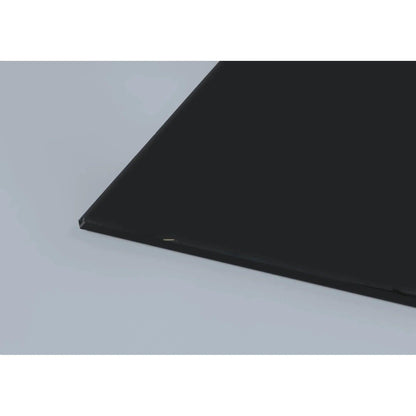 Jet Black Matt Finish Sample - CreoGlass®