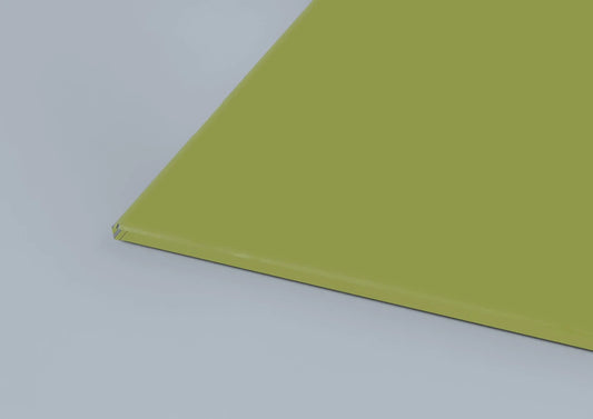 Lime Green Matt Finish Sample - CreoGlass®