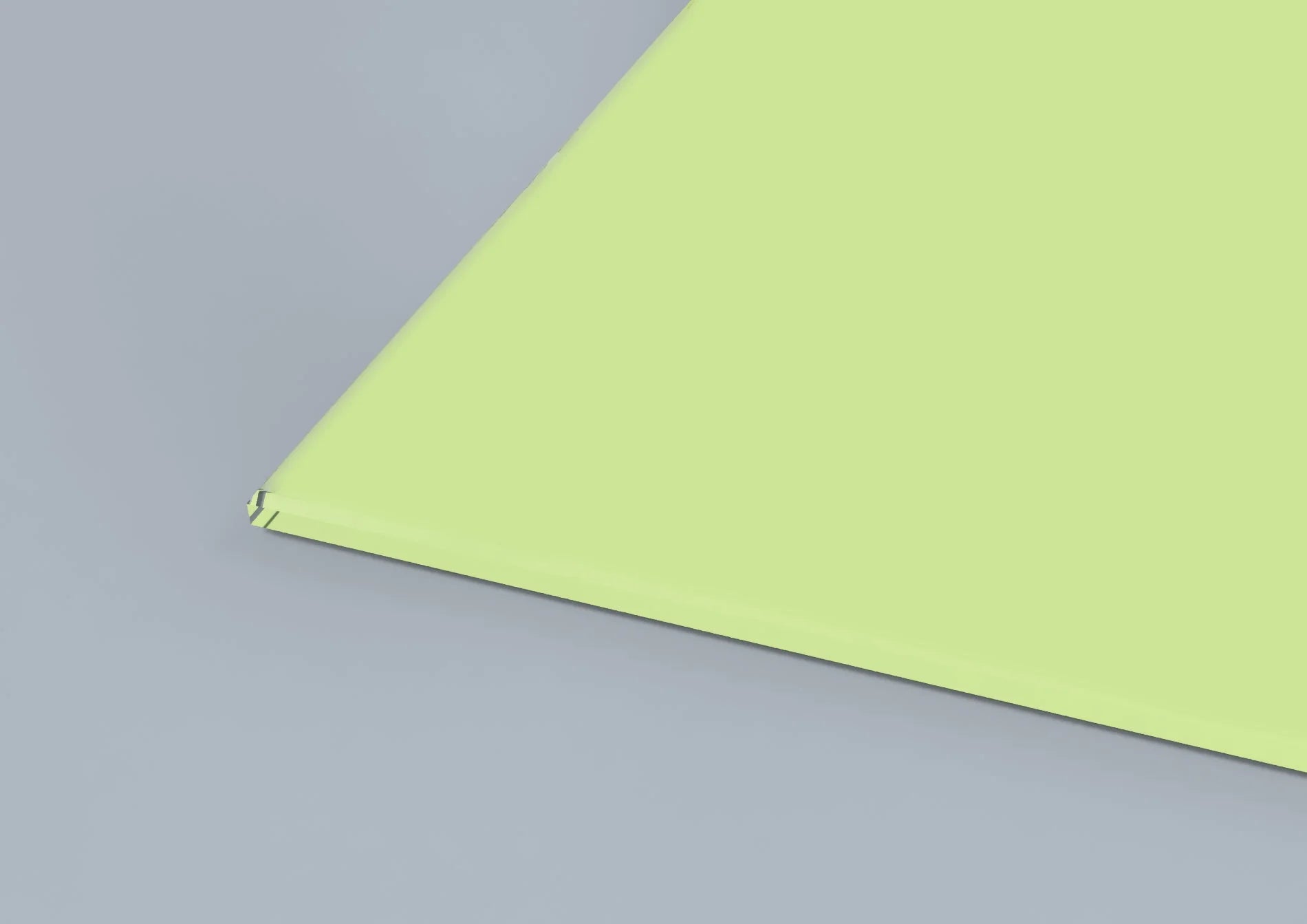 Lime Zest Matt Finish Sample - CreoGlass®