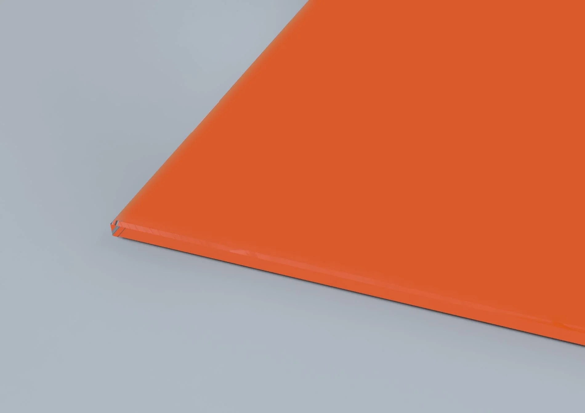 Pure Orange Matt Finish Sample - CreoGlass®