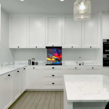 Colourful Clouds Printed Glass Splashback - DIY - CreoGlass®