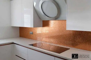 100% Luxury Copper Splashback - Bespoke - CreoGlass®