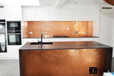 100% Luxury Copper Splashback - Bespoke - CreoGlass®