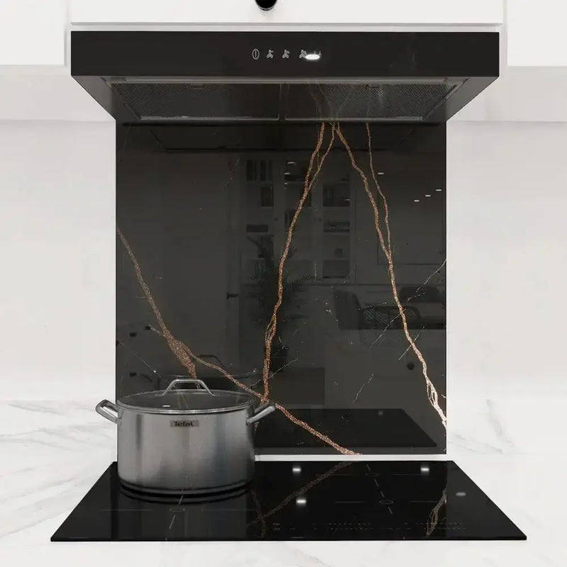 Copper - Black Calacatta Splashback - DIY - CreoGlass®