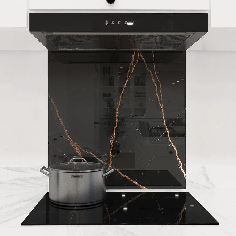 Copper - Black Calacatta Splashback - DIY - CreoGlass®