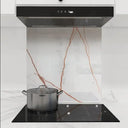 Copper - White Calacatta Splashback - DIY - CreoGlass®