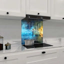 Cosmonaut in Space Classic Printed Glass Splashback - DIY - CreoGlass®