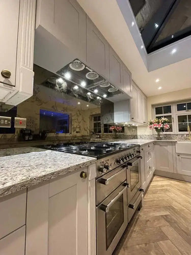 Antique Toughened Mirror - Bronze - splashback - 8 - Bespoke - CreoGlass®