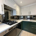 Antique Toughened Mirror - Bronze - splashback - 8 - Bespoke - CreoGlass®