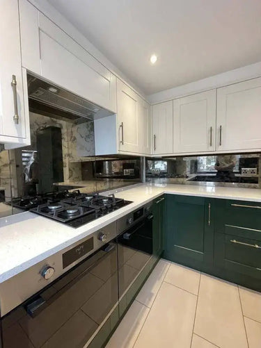 Antique Toughened Mirror - Bronze - splashback - 8 - Bespoke - CreoGlass®