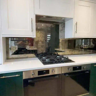 Antique Toughened Mirror - Bronze - splashback - 8 - Bespoke - CreoGlass®