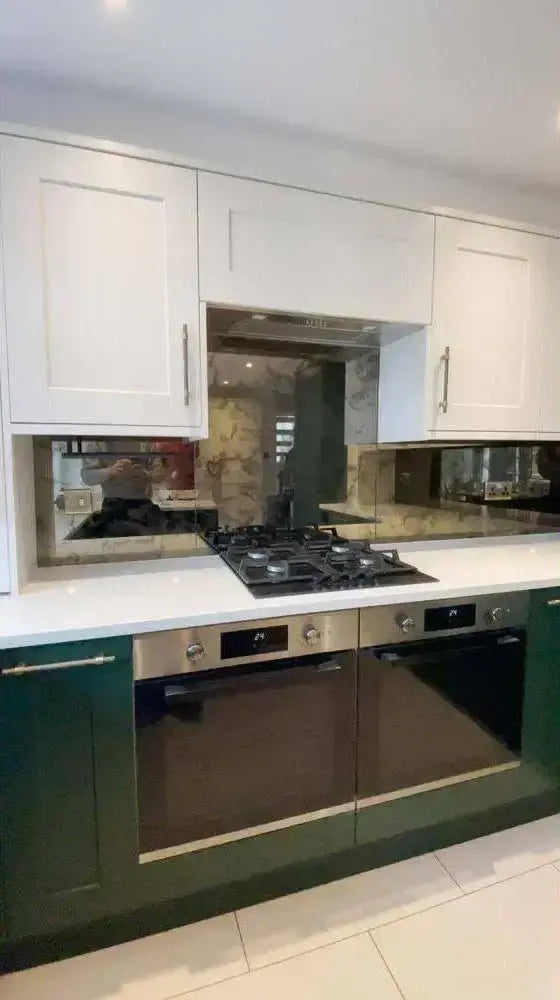 Antique Toughened Mirror - Bronze - splashback - 8 - Bespoke - CreoGlass®