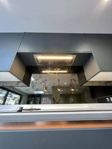 Antique Toughened Mirror - Bronze - splashback - 8 - Bespoke - CreoGlass®