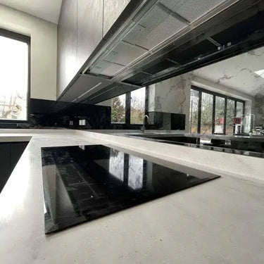 Antique Toughened Mirror - Grey - splashback - 8 - Bespoke - CreoGlass®