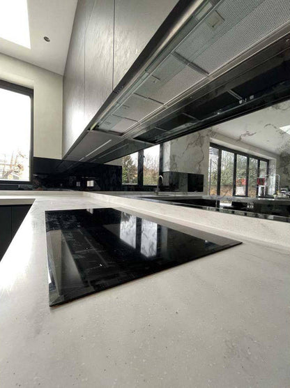 Antique Toughened Mirror - Grey - splashback - 8 - Bespoke