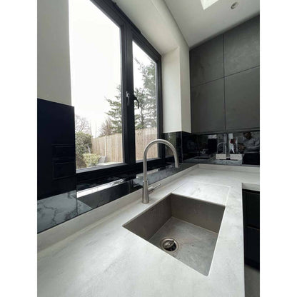 Antique Toughened Mirror - Grey - splashback - 8 - CreoGlass E-Shop