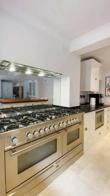 Antique Toughened Mirror - Silver - splashback - 5 - Bespoke - CreoGlass®