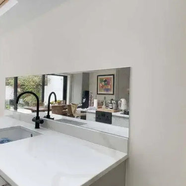 Antique Toughened Mirror - Silver - splashback - 6 - Bespoke - CreoGlass®