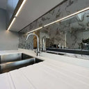 Antique Toughened Mirror - Silver - splashback - 8 - Bespoke - CreoGlass®