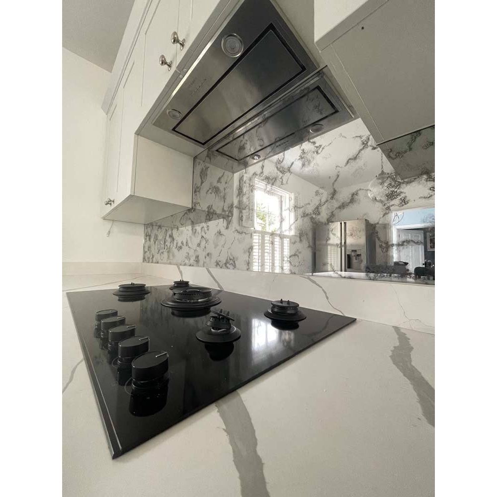 Antique Toughened Mirror - Silver - splashback - 8 - CreoGlass E-Shop